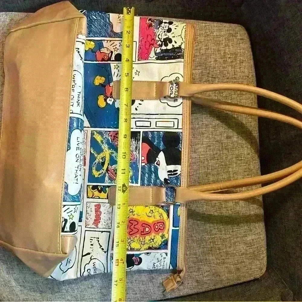 Disney Mickey Mouse Comic Strip Purse Handbag Tote - Picture 7 of 16
